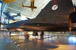 Rear view of the Historic SR-71 Black Bird